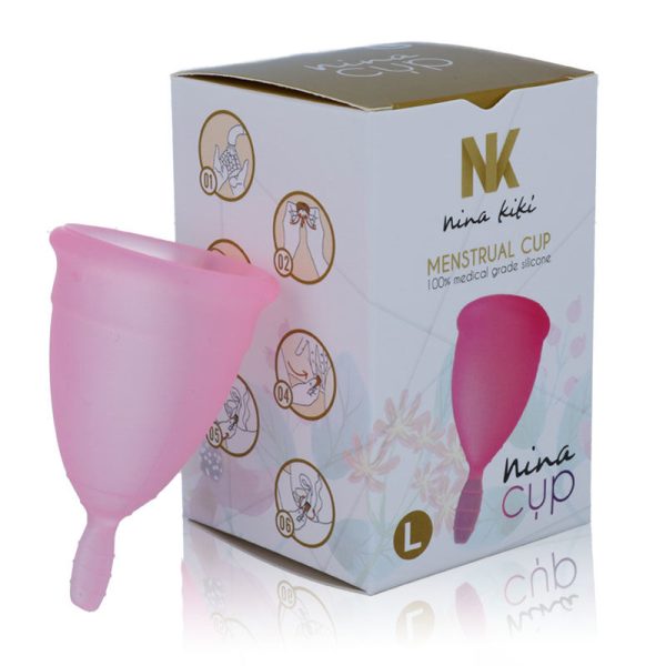 NINA CUP MENSTRUAL CUP TAMANHO L ROSA - Imagen 4