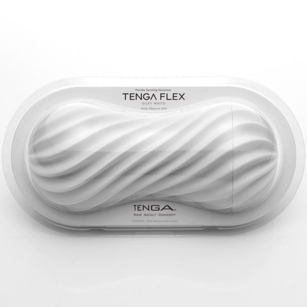 TENGA FLEX MASTUBADOR MASCULINO BLANCO - Imagen 3