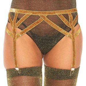 CINTA-LIGEIRA ELÁSTICA LEG AVENUE LUREX TAMANHO ÚNICO