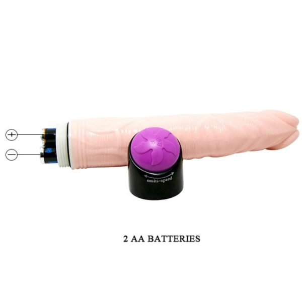 BAILE ADOUR CLUB VIBRADOR REALISTICO 23 CM NATURAL - Imagen 2