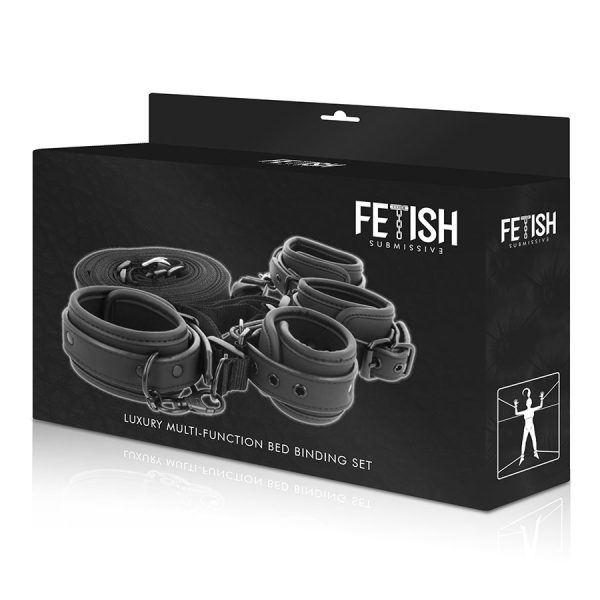 FETISH SUBMISSIVE - CONJUNTO DE ALGEMAS E GRAVATAS COM FORRO DE NOPRENE - Imagen 9
