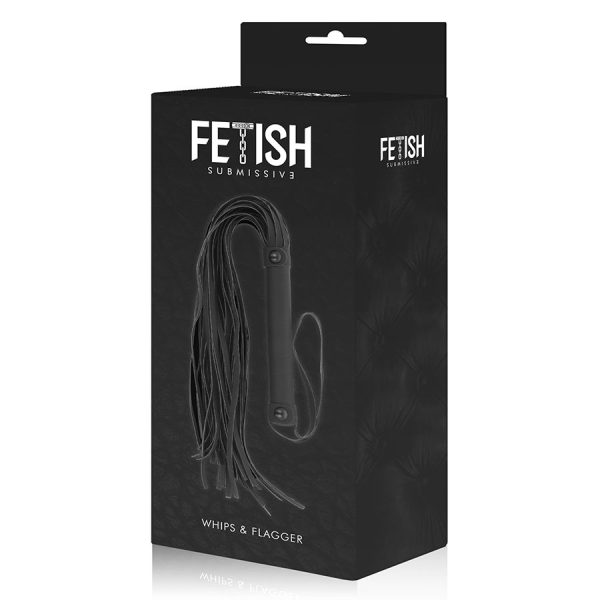 FETISH SUBMISSIVE - CHICOTE DE COURO VEGANO - Imagen 6