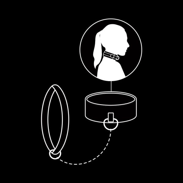 FETISH SUBMISSIVE - COLAR DE CORRENTE COM FORRO DE NOPRENE - Imagen 11