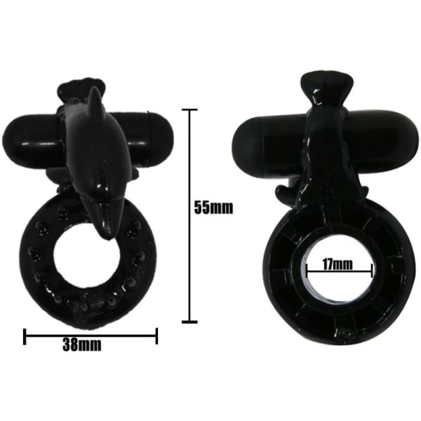 BAILE SWEET RING ANILLO CON ESTIMULADOR CLITORIS DELFIN - Imagen 3