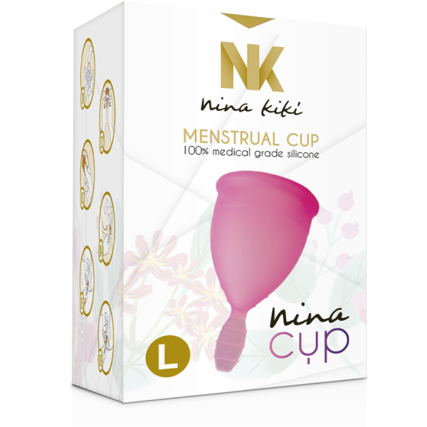 NINA CUP MENSTRUAL CUP TAMANHO L ROSA - Imagen 7