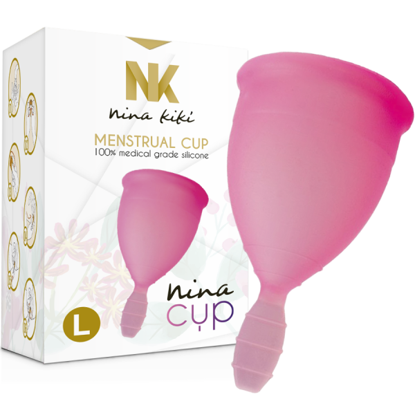 NINA CUP MENSTRUAL CUP TAMANHO L ROSA - Imagen 8
