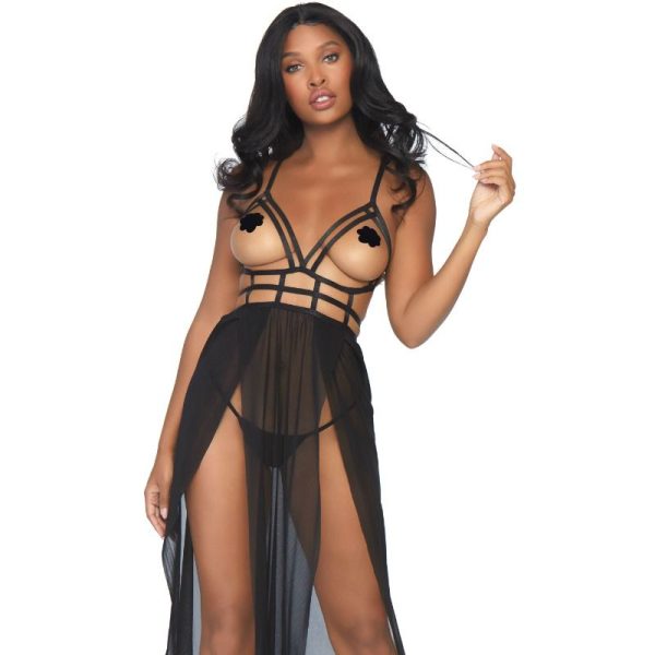 VESTIDO MAXI LEG AVENUE CAGE E CALÇA S/M - Imagen 2