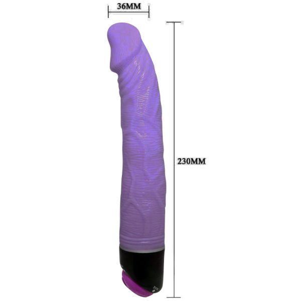 BAILE ADOUR CLUB VIBRADOR REALISTICO 23 CM LILA - Imagen 3