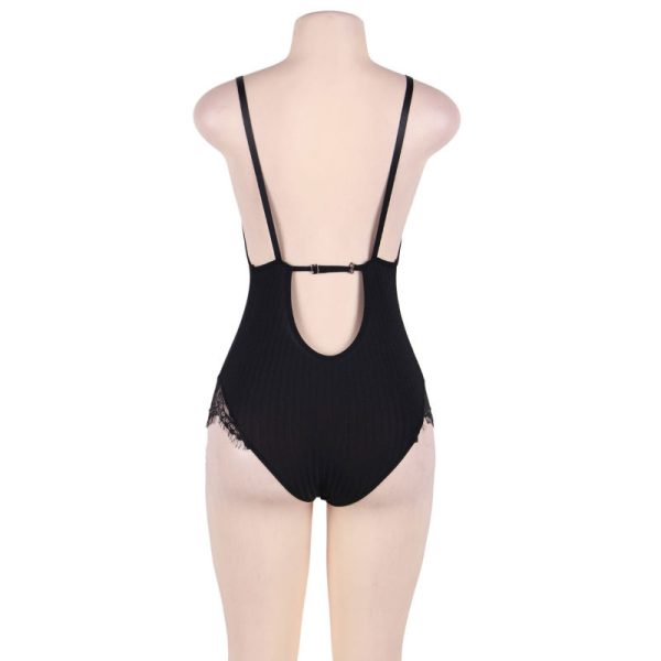 SUBBLIME QUEEN PLUS PELUCHE COM CLEARS E FRINGES PRETO - Imagen 3