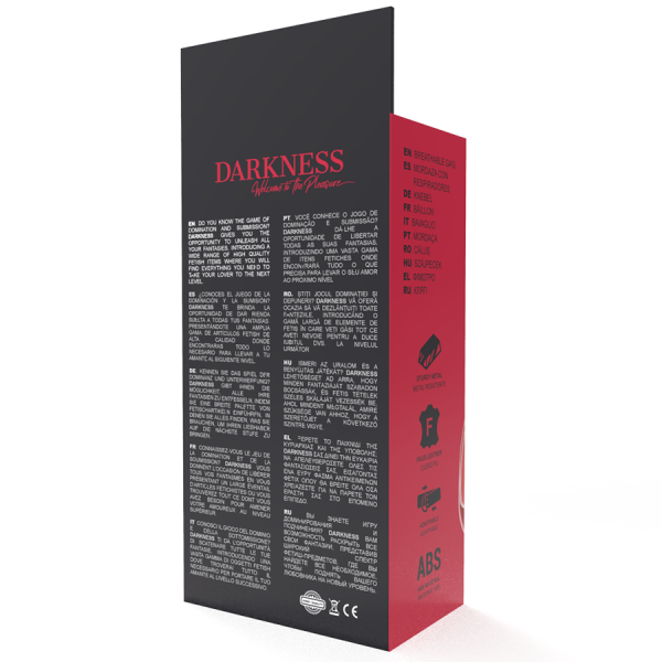 DARKNESS - MORDAÇA RESPIRÁVEL VERMELHA - Imagen 5
