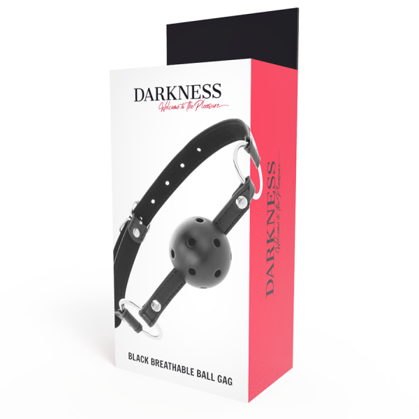 DARKNESS - MORDAÇA RESPIRÁVEL PRETA - Imagen 4