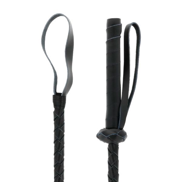 DARKNESS - CHICOTE BDSM FETICHE DE COURO 60 CM - Imagen 2