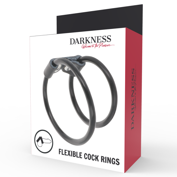 DARKNESS - ANEL PARA PÊNIS DUPLO FLEXÍVEL - Imagen 4