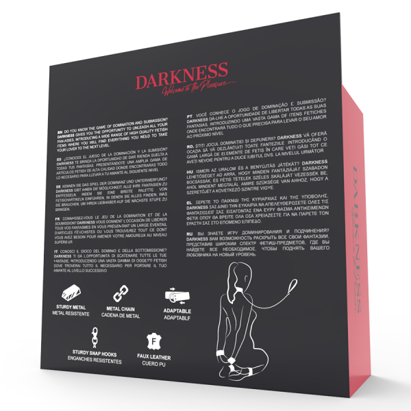 DARKNESS - ALGEMAS E COLAR DE COURO PRETO - Imagen 11