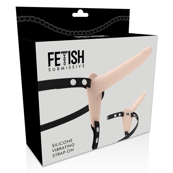 FETISH SUBMISSIVE HARNESS - VIBRADOR DE SILICONE DE CARNE 15 CM - Imagen 3