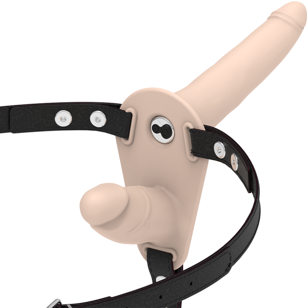 FETISH SUBMISSIVE HARNESS - VIBRADOR FLESH UP DE DUPLA PENETRAÇÃO - Imagen 2