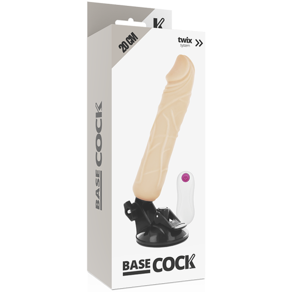 BASECOCK - VIBRADOR DE CONTROLE REMOTO  REALISTA 20 CM - Imagen 3
