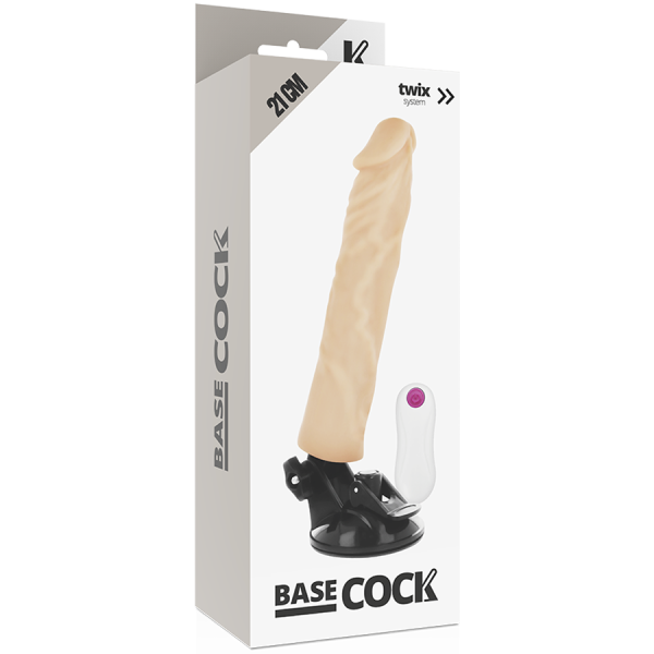 BASECOCK - VIBRADOR REALÍSTICO CONTROLE REMOTO  21CM - Imagen 3