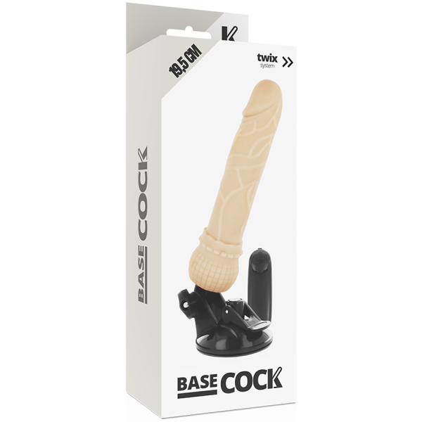 BASECOCK - VIBRADOR DE CONTROLE REMOTO  REALISTA BASECOCK 19,5 CM - Imagen 3