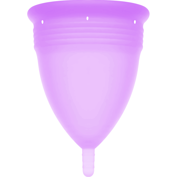 COPA MENSTRUAL STERCUP TAMANHO L COR ROXO SILICONE FDA - Imagen 3