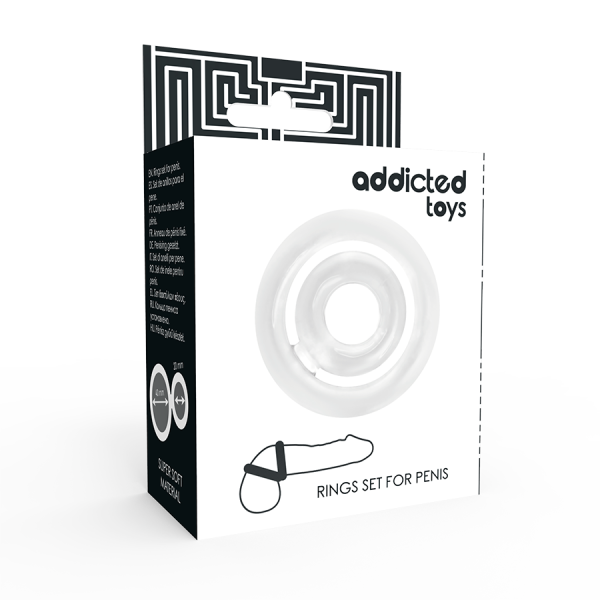 ADDICTED TOYS POTENZ- C-RING PENIS CLEAR - Imagen 4