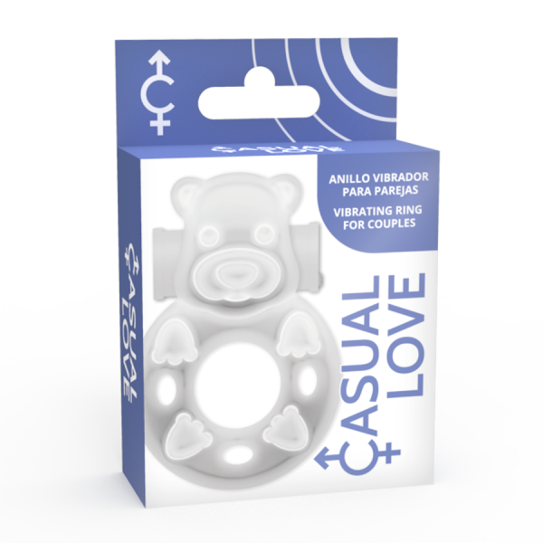 CASUAL LOVE 26 ANEL DE VIBRADOR DE COELHO TRANSPARENTE - Imagen 4