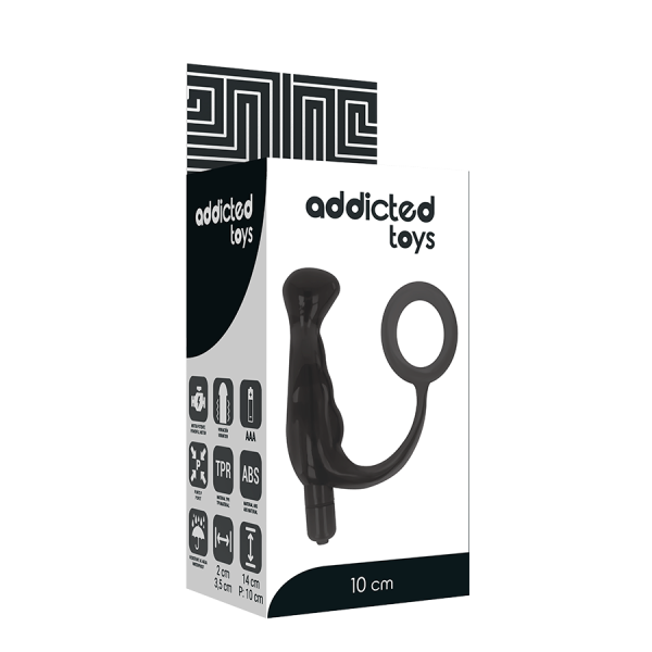 TOYS TOYS VIBRATOR PROST TICO BLACK 10 CM - Imagen 5
