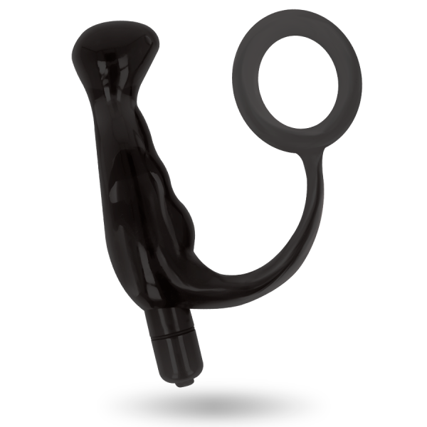 TOYS TOYS VIBRATOR PROST TICO BLACK 10 CM - Imagen 3