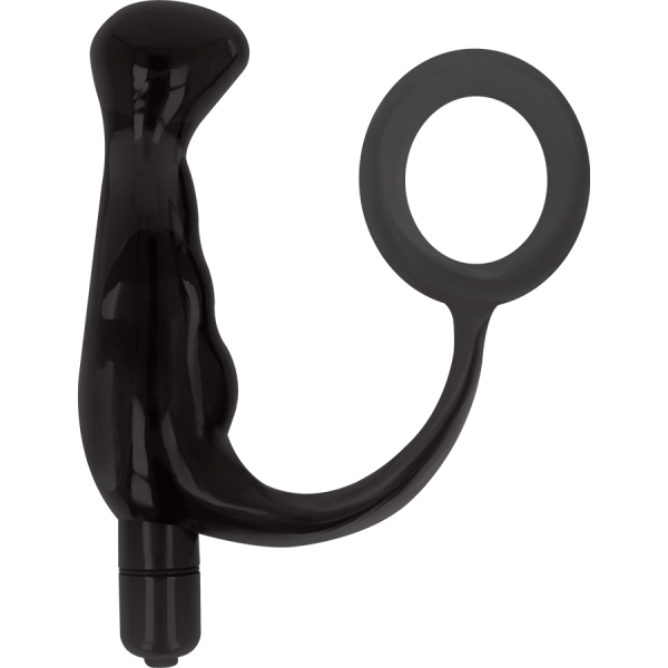 TOYS TOYS VIBRATOR PROST TICO BLACK 10 CM - Imagen 2