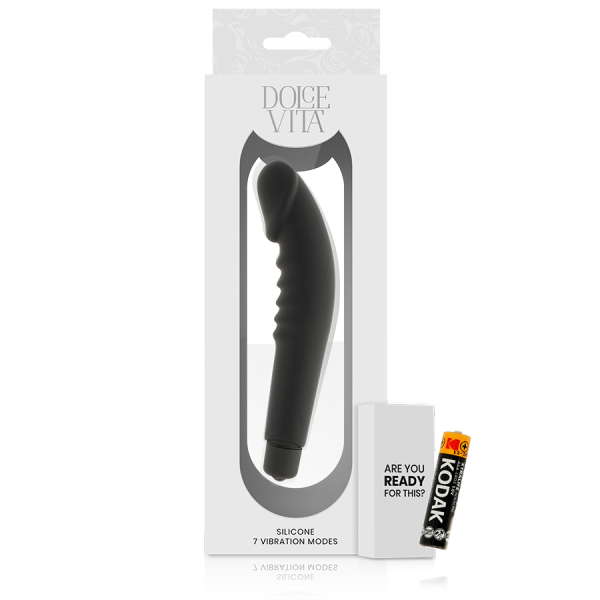 DOLCE VITA - REALISTIC PLEASURE BLACK SILICONE - Imagen 5