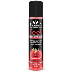 LUXURIA FEEL MORANGO LUBRIFICANTE À BASE DE ÁGUA 60 ML