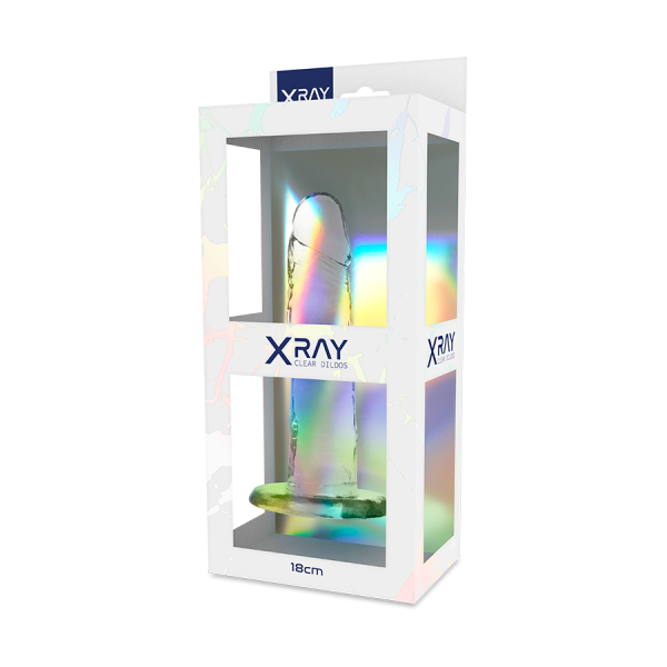 XRAY CLEAR DILDO TRANSPARENTE 18CM X 4CM - Imagen 7
