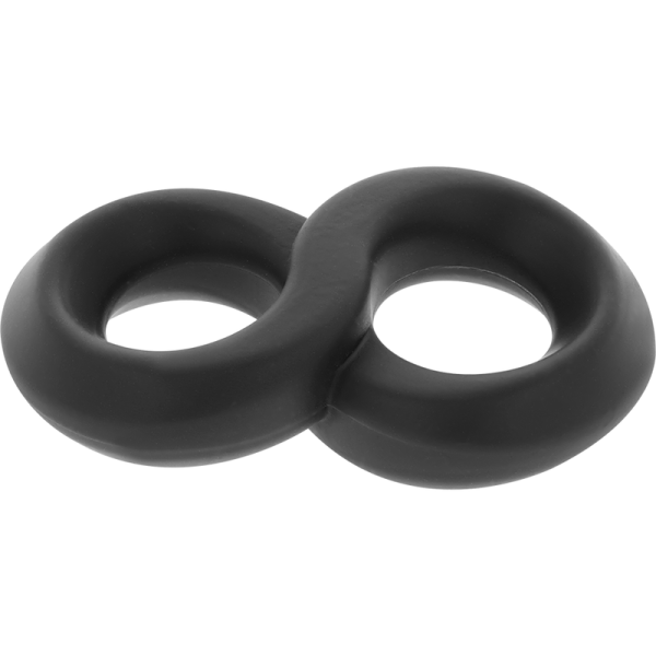 POWERING - ANEL PARA PÉNIS E TESTÍCULOS SUPER FLEXÍVEL E RESISTENTE PR12 PRETO - Imagen 6