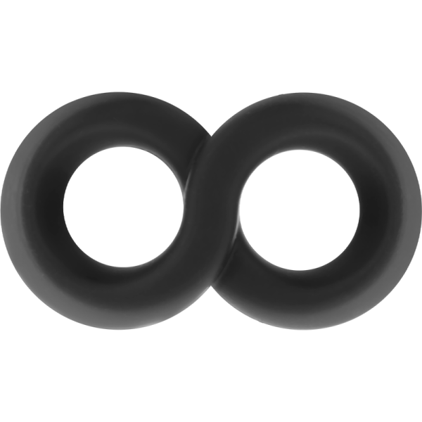 POWERING - ANEL PARA PÉNIS E TESTÍCULOS SUPER FLEXÍVEL E RESISTENTE PR12 PRETO - Imagen 7