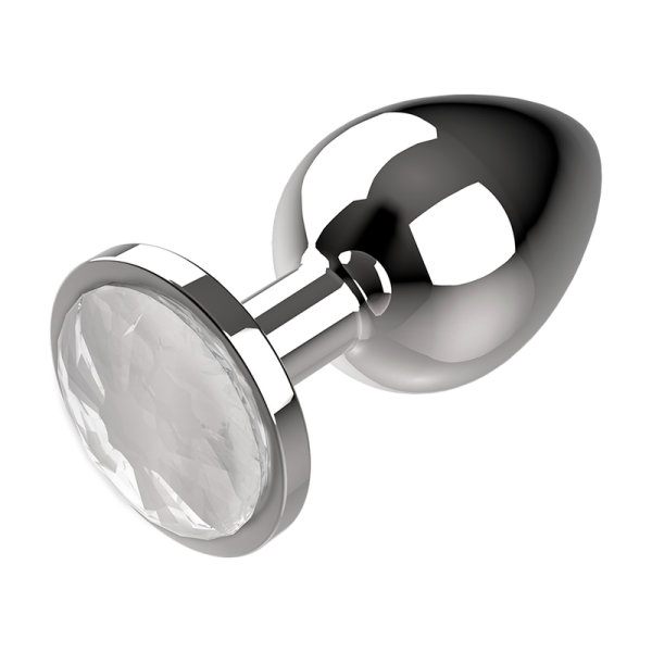 COQUETTE CHIC DESIRE - PLUGUE ANAL METAL COR CLARO TAMANHO M 3,5 X 8 CM - Imagen 6