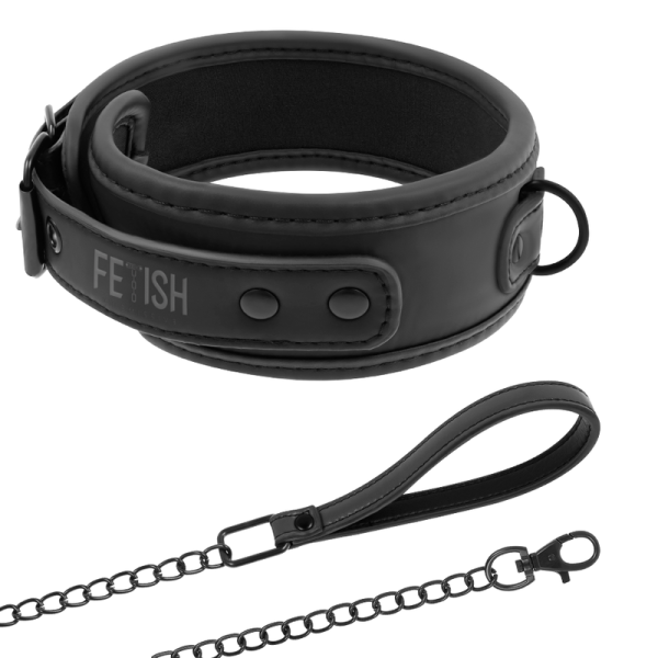 FETISH SUBMISSIVE - COLAR DE CORRENTE COM FORRO DE NOPRENE - Imagen 2