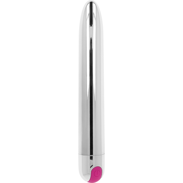 OHMAMA - VIBRADOR PRATA RECARREGÁVEL 10 MODOS 18,5 CM - Imagen 2