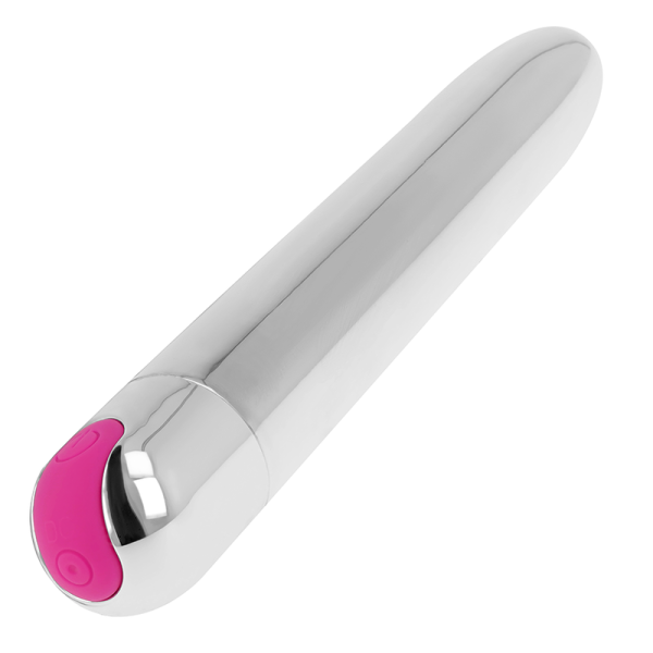 OHMAMA - VIBRADOR PRATA RECARREGÁVEL 10 MODOS 18,5 CM - Imagen 3