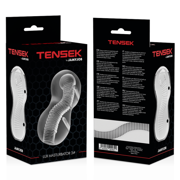 JAMYJOB EXTREME MASTURBADOR TENSEK 3 TRANSPARENTE - Imagen 6