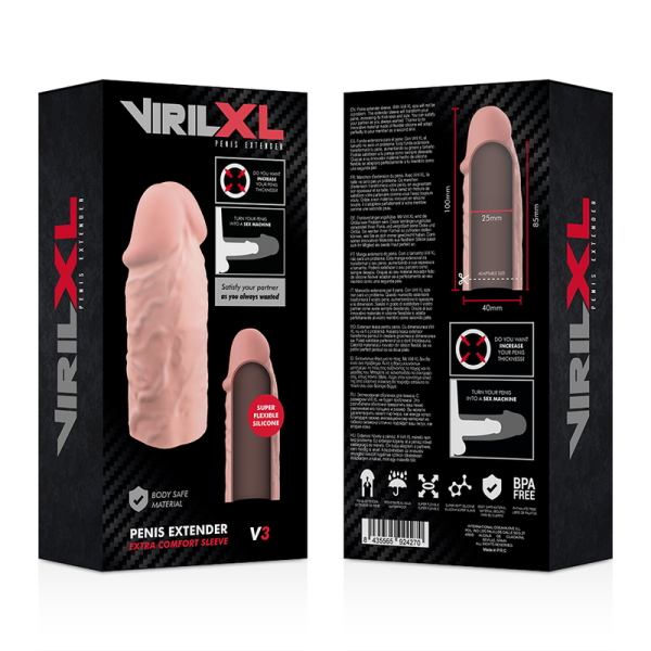 VIRILXL - EXTENSÃO DE PÊNIS NATURAL DE SILICONE LÍQUIDO V3 - Imagen 9