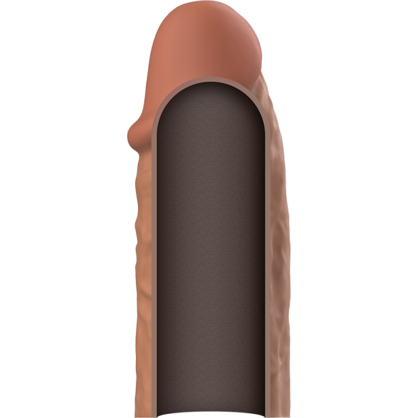 VIRILXL - EXTENSÃO DE PÊNIS DE SILICONE LÍQUIDO V3 MARROM - Imagen 5