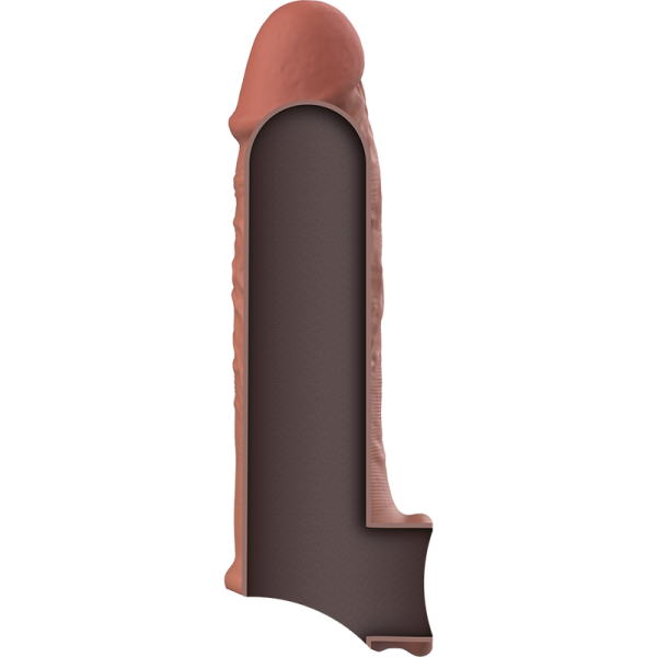 VIRILXL - EXTENSÃO DE PÊNIS DE SILICONE LÍQUIDO V9 MARROM - Imagen 4