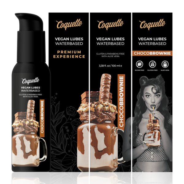 COQUETTE CHIC DESIRE - LUBRIFICANTE PREMIUM EXPERIENCE VEGAN CHOCOBROWNIE 100ML - Imagen 3