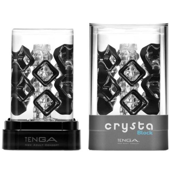 TENGA CRYSTA MASTURBADOR MASCULINO BLOCK - Imagen 2