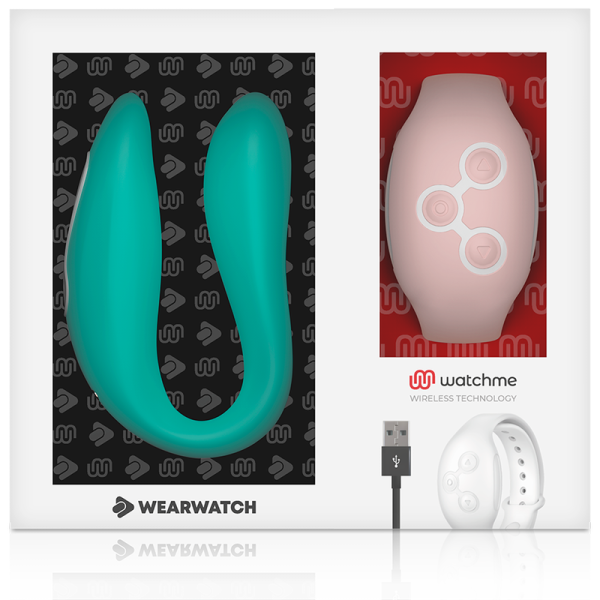 WEARWATCH - VIBRADOR DE TECNOLOGIA DUAL WATCHME ÁGUA DO MAR / ROSA - Imagen 6