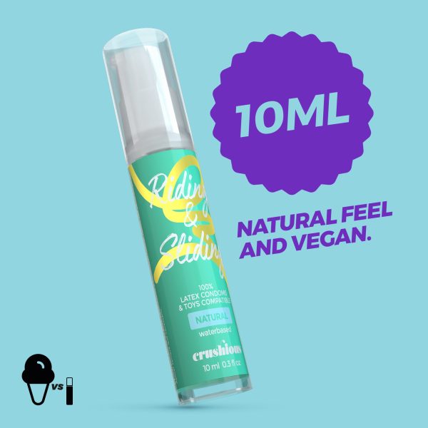 GEL LUBRIFICANTE RIDING & SLIDING À BASE DE ÁGUA CRUSHIOUS 10ML - Imagen 6