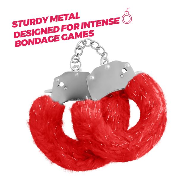 SPANGLE ALGEMAS METÁLICAS COM PELÚCIA VERMELHA CRUSHIOUS - Imagen 6