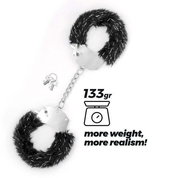 SPANGLE ALGEMAS METÁLICAS COM PELÚCIA PRETA CRUSHIOUS - Imagen 5