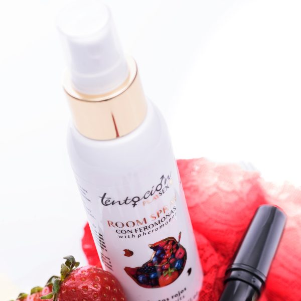AMBIENTADOR COM FEROMONAS AROMA FRUTOS VERMELHOS 100ML TENTACIÓN PLAY SEX - Imagen 2