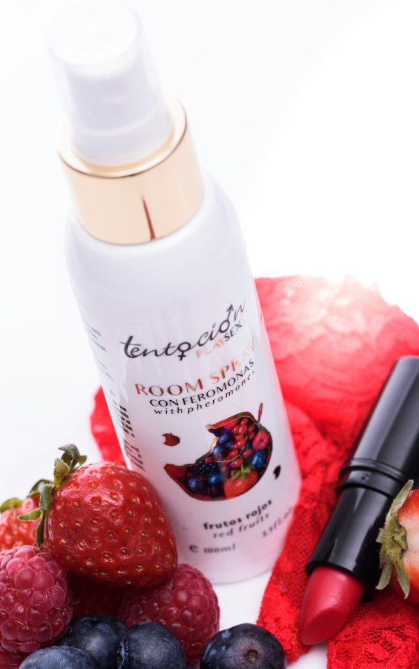 AMBIENTADOR COM FEROMONAS AROMA FRUTOS VERMELHOS 100ML TENTACIÓN PLAY SEX